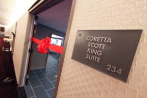 View from hallway of the Coretta Scott King Suite in the Hyatt Regency Atlanta